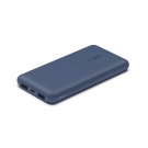 Belkin BOOST↑CHARGE™ 3-Port Power Bank 10K + USB-A to USB-C Cable Blue