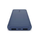 Belkin BOOST↑CHARGE™ 3-Port Power Bank 10K + USB-A to USB-C Cable Blue