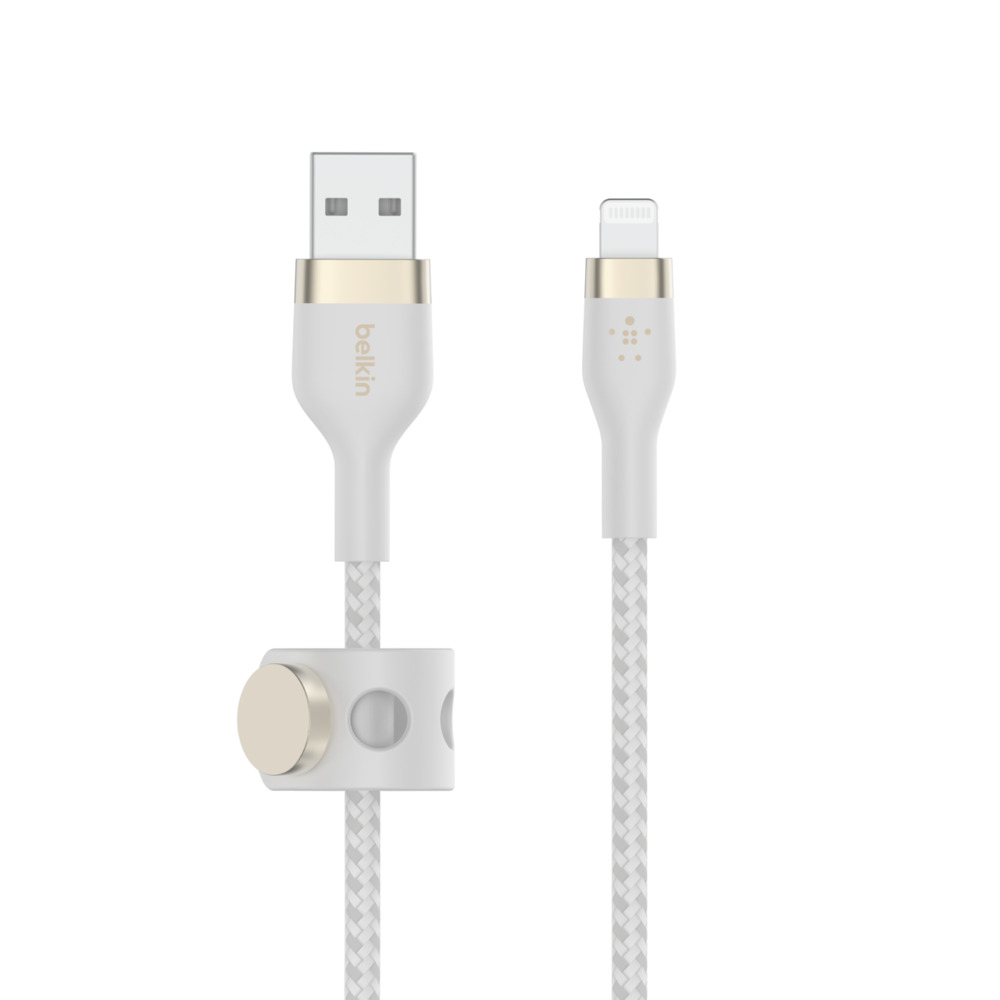 Belkin CAA010bt3MWH BOOST↑CHARGE™ PRO Flex USB-A Cable with Lightning Connector
