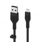 Belkin CAA008bt3MBK BOOST↑CHARGE™ Flex USB-A Cable with Lightning Connector