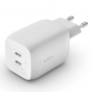 Belkin WCH013vfWH BOOST↑CHARGE PRO Dual USB-C® GaN Wall Charger with PPS 65W