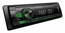Pioneer MVH-S120UBG 1-DIN receiver with green illumination, USB and compatible with Android devices.
