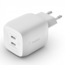 Belkin WCH011vfWH BOOST↑CHARGE PRO Dual USB-C® GaN Wall Charger with PPS 45W