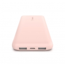 Belkin BOOST↑CHARGE™ 3-Port Power Bank 10K + USB-A to USB-C Cable Rose Gold