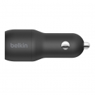 Belkin CCD001bt1MBK Dual USB-A Car Charger 24W + USB-A to Lightning Cable