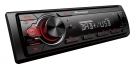 Pioneer MVH-130DAB 1-DIN receiver with DAB/DAB+, Red illumination, USB and compatible with Android d