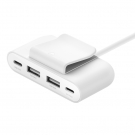 Belkin BUZ001bt2MWHB7 BoostCharge 4-Port USB Power Extender 